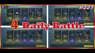 🦖🦖🦖 4 master league daily battles #227 #dinosquad