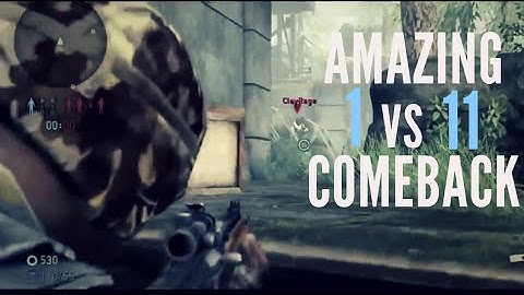 AMAZING 1 vs 11 Comeback Against Tough Team (Variable Rifle) - The Last of Us Remastered