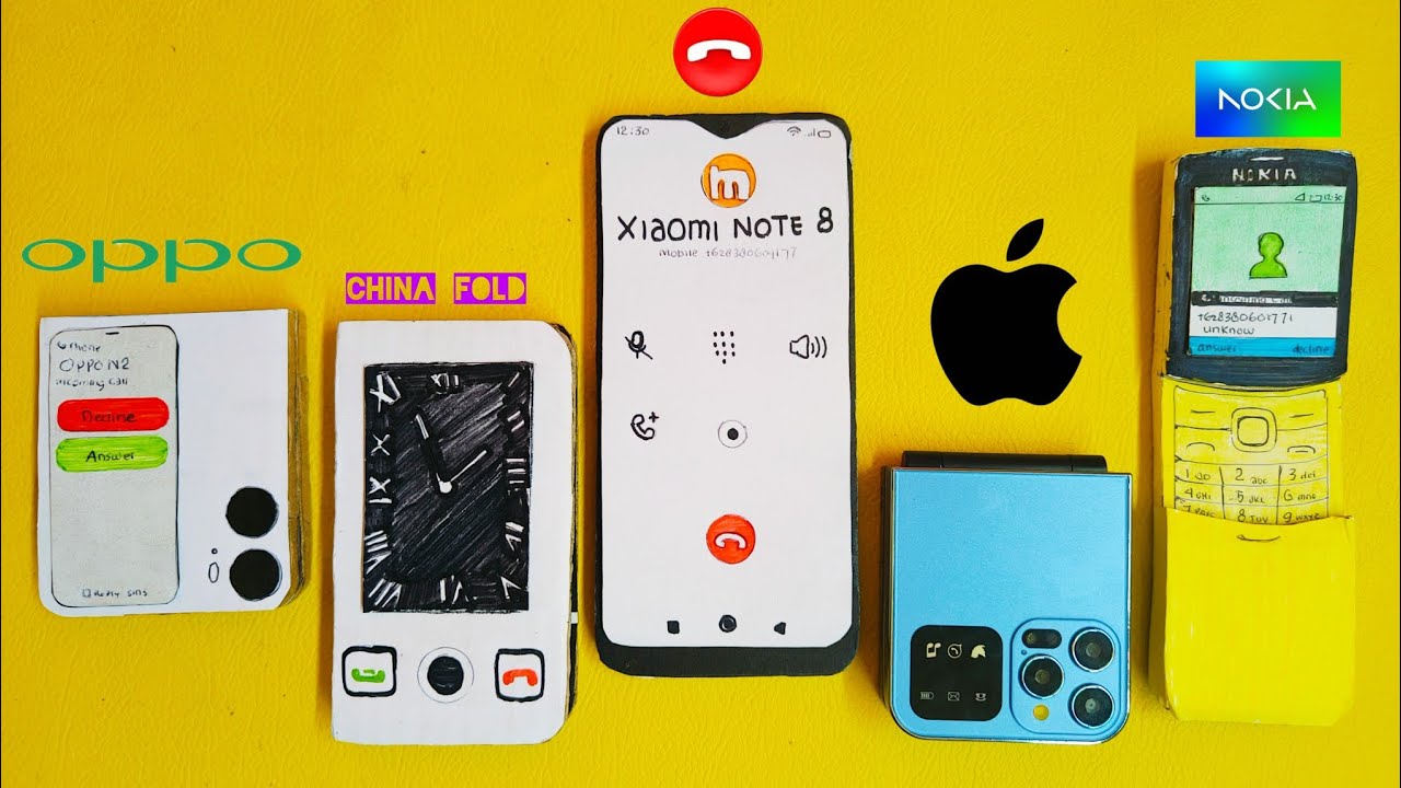 Xiaomi Redmi Note 8 Calling On Nokia 8110,i15 pro, China Fold V899, Oppo N2 |incoming outgoing call