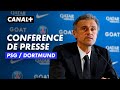 Confrence de presse de luis enrique et marquinhos avant psg  dortmund