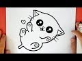 COME DISEGNARE UN CUCCIOLO DI GATTINO KAWAII