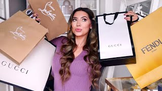 Big Scores From Bicester Village! Fendi, Louboutin, Gucci Luxury Unboxing 🛍💕
