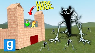 Can NIGHTMARE CATNAP break into my FORT?! (Garry's Mod Sandbox)