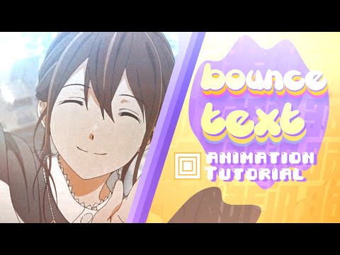 Bounce text animation tutorial alight motion - mograph text animation - make bounce text in Alight