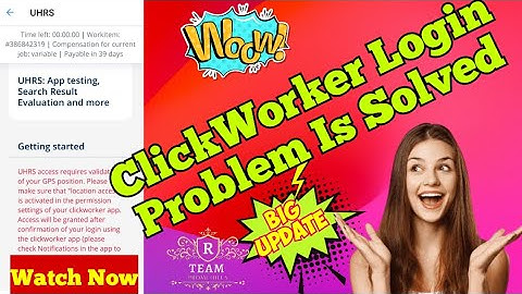 ClickWorker Login Problem Is Solved ll Watch Now #clickworker #workfromhome