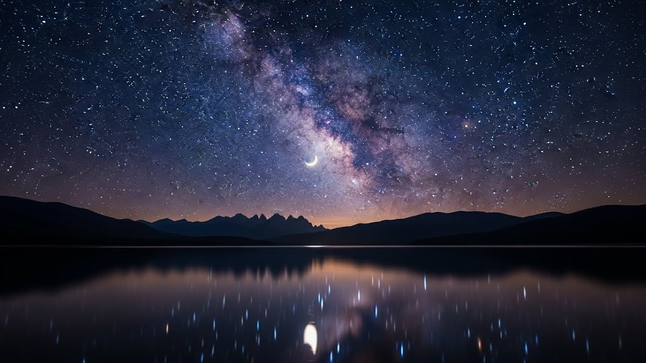 🎵🎵[BGM]Neoclassical Original Chamber Music for the soul, with Starry Night background 힐링 뮤직 / 편안한 음악