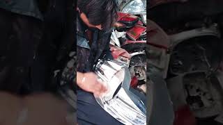 Restoration car headlight | Full amazing process #shotrs #repairing #light #ytshorts #yt