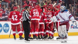 Athanasiou Larkin team up for Red Wings OT win