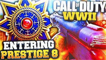 Call Of Duty WW2 Prestige 8! ENTERING EIGHTH PRESTIGE 8 in COD WWII! Combat Record Prestige Helmet