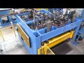 Fin folding line macpo 1600 and edge welding machine with automatic rod insertion