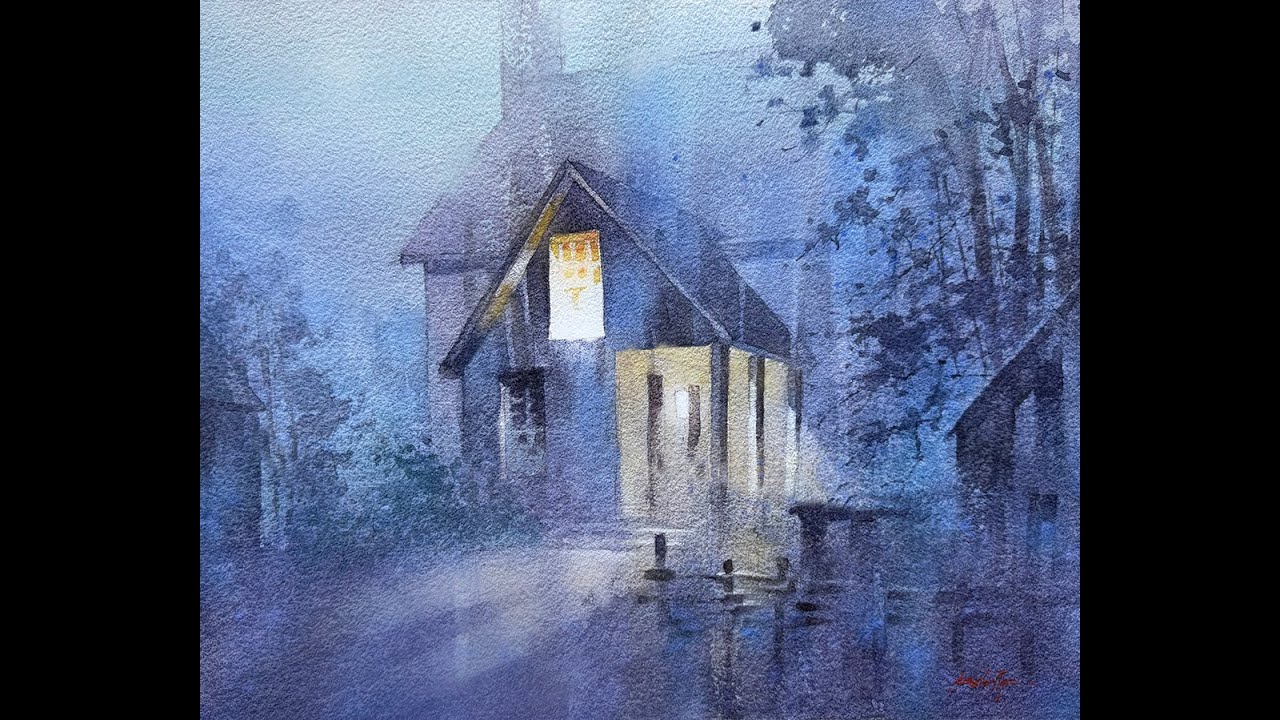 Winter Path - Part 2 #watercolor #watercolor_painting_tutorial #memory #painting #tutorial