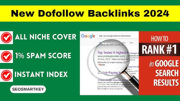 New Dofollow Backlinks 2024 | Instant Approval Dofollow Backlinks @Seosmartkey