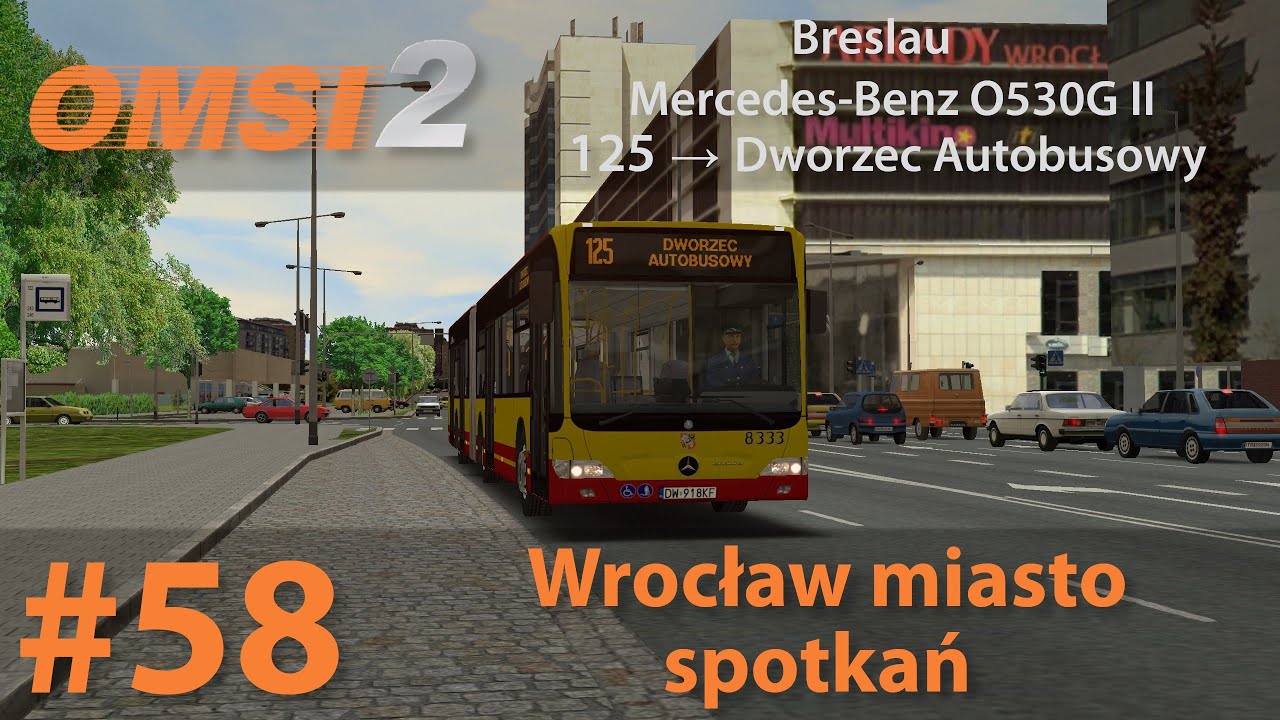 OMSI 2 #58: Wrocław miasto spotkań | Breslau - linia 125 | Mercedes-Benz O530G II