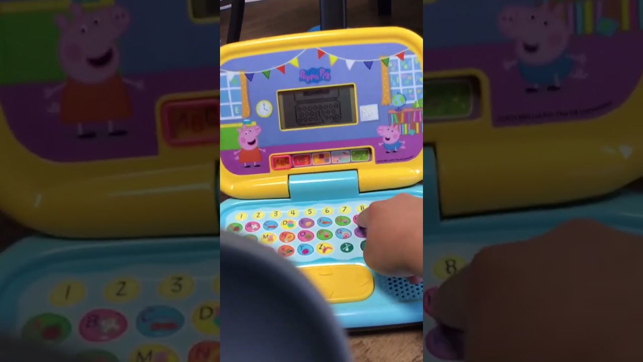 vtech peppa pig play smart laptop part 1 - YouTube
