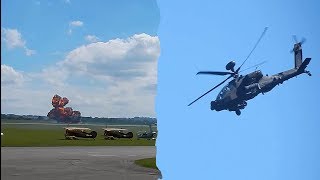 Apache Helicopters In Action at Duxford Air Show 2017