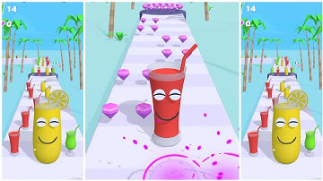Juice Run - all level gameplay Android,ios (Level-21-25) || Run games ||