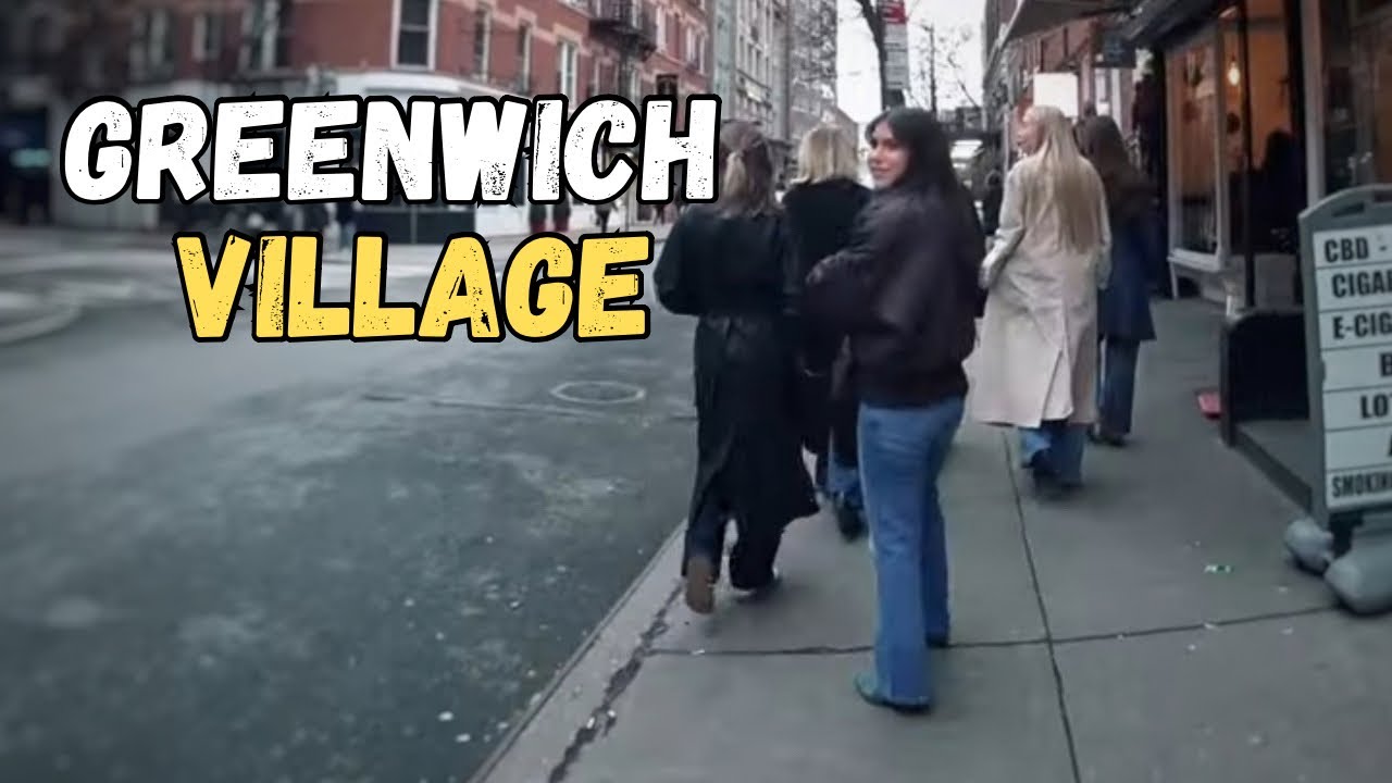 NYC walking tour [4K] - Exploring Greenwich village, Washington square park, and Washington mews