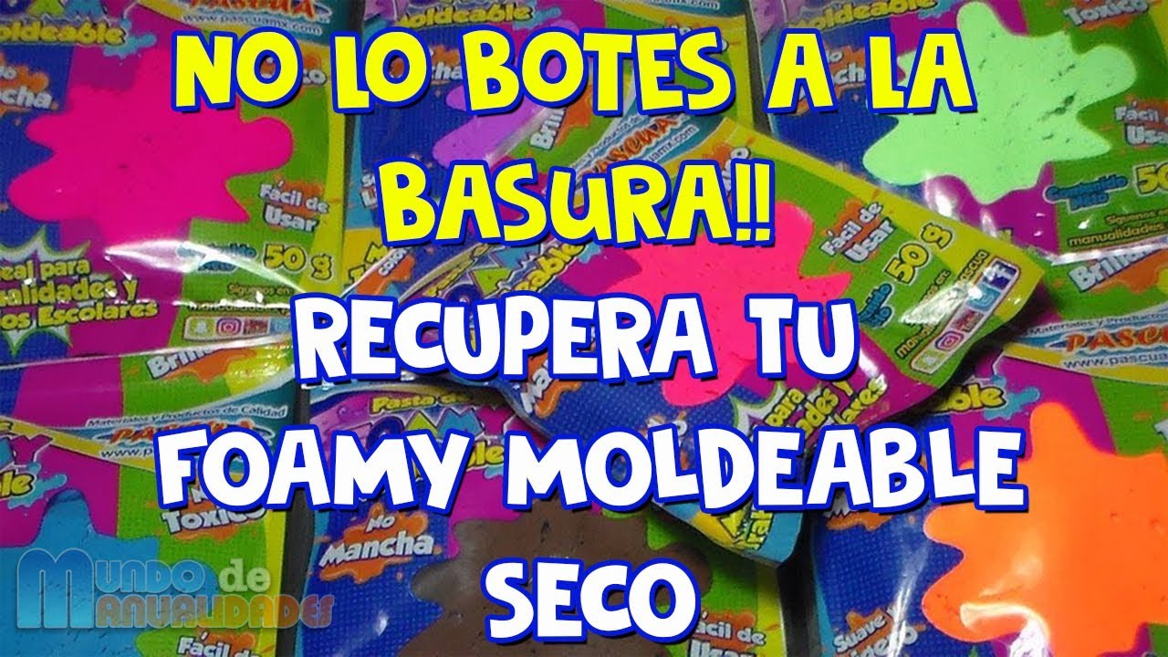 CÓMO HACER FOAMY MOLDEABLE CASERO 🌈 Craftingeek 