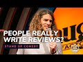 People really write reviews  comedian lachlan patterson  chocolate sundaes standup comedy