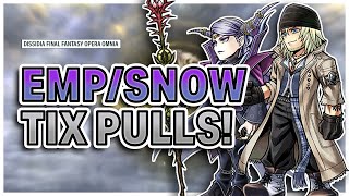 Chucking Tickets at The Emperor and some dude named Snow! - Dissidia Final Fantasy Opera Omina