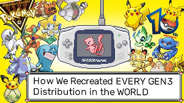How We Recreated All GEN3 Pokémon Distributions