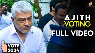 Full Video: Ajith Kumar casts his vote in Lok Sabha Elections 2024 | Vidaa Muyarchi