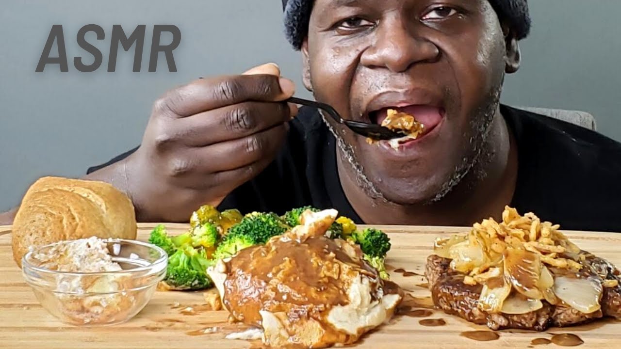 ASMR LONGHORN *CHOP STEAK* EATING SOUNDS YouTube