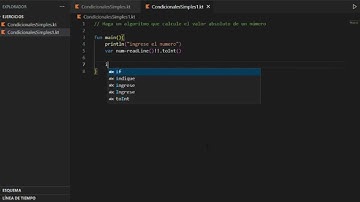 Estructuras de control en  Kotlin - Condicional Simple