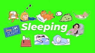 Animated Sleeping GIF Green Screen Pack (Free Download)