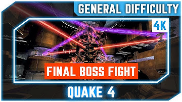 Quake 4 in 4K - Ending: The Nexus - Final Boss Fight - General Difficulty - Hi Def Mod