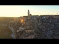 Matera at Sunrise Drone 4K