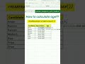 Excel trick for date difference