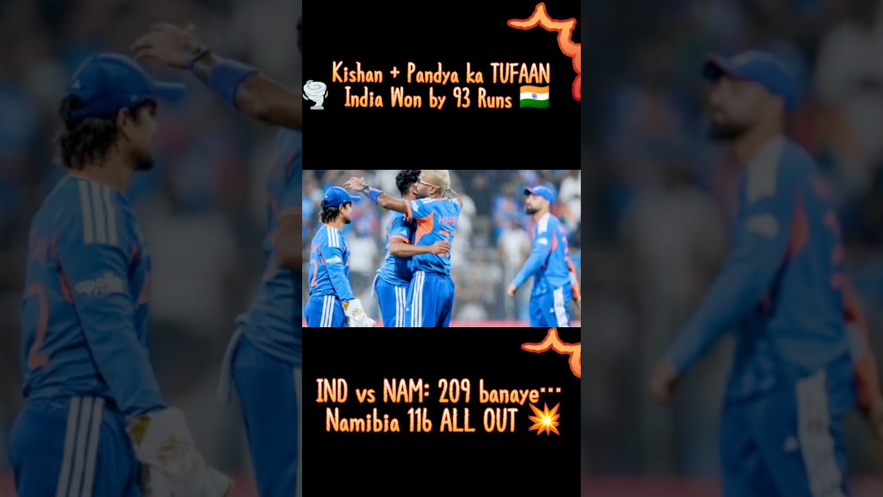 Kishan + Pandya ka TUFAAN 🌪️ | India Won by 93 Runs 🇮🇳