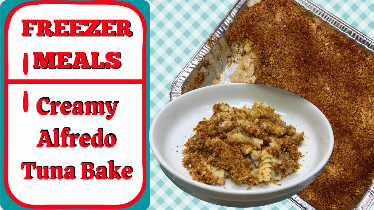 CREAMY ALFREDO TUNA BAKE FREEZER MEAL!! YouTube