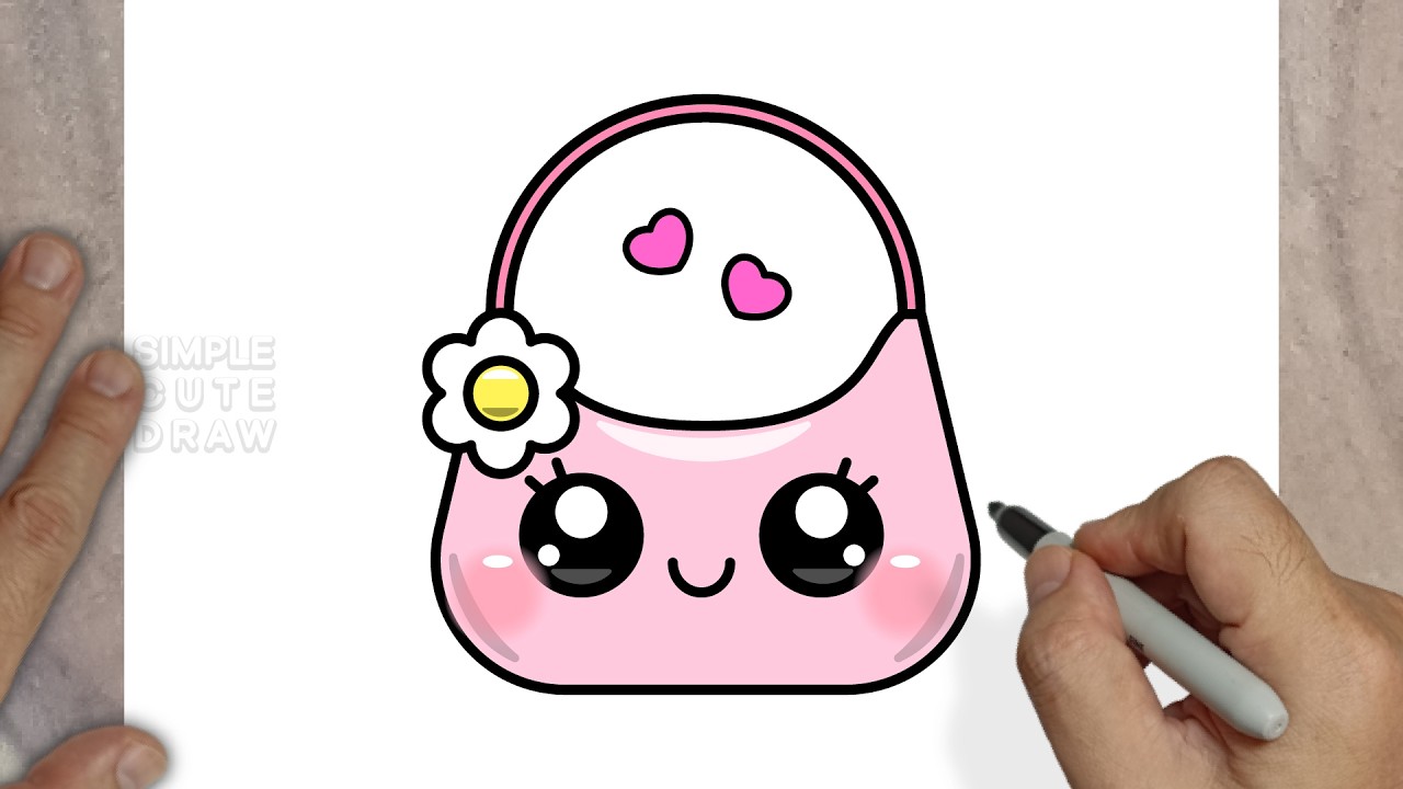 How to Draw a Cute Handbag – Easy Kawaii Fashion Drawing for Kids!