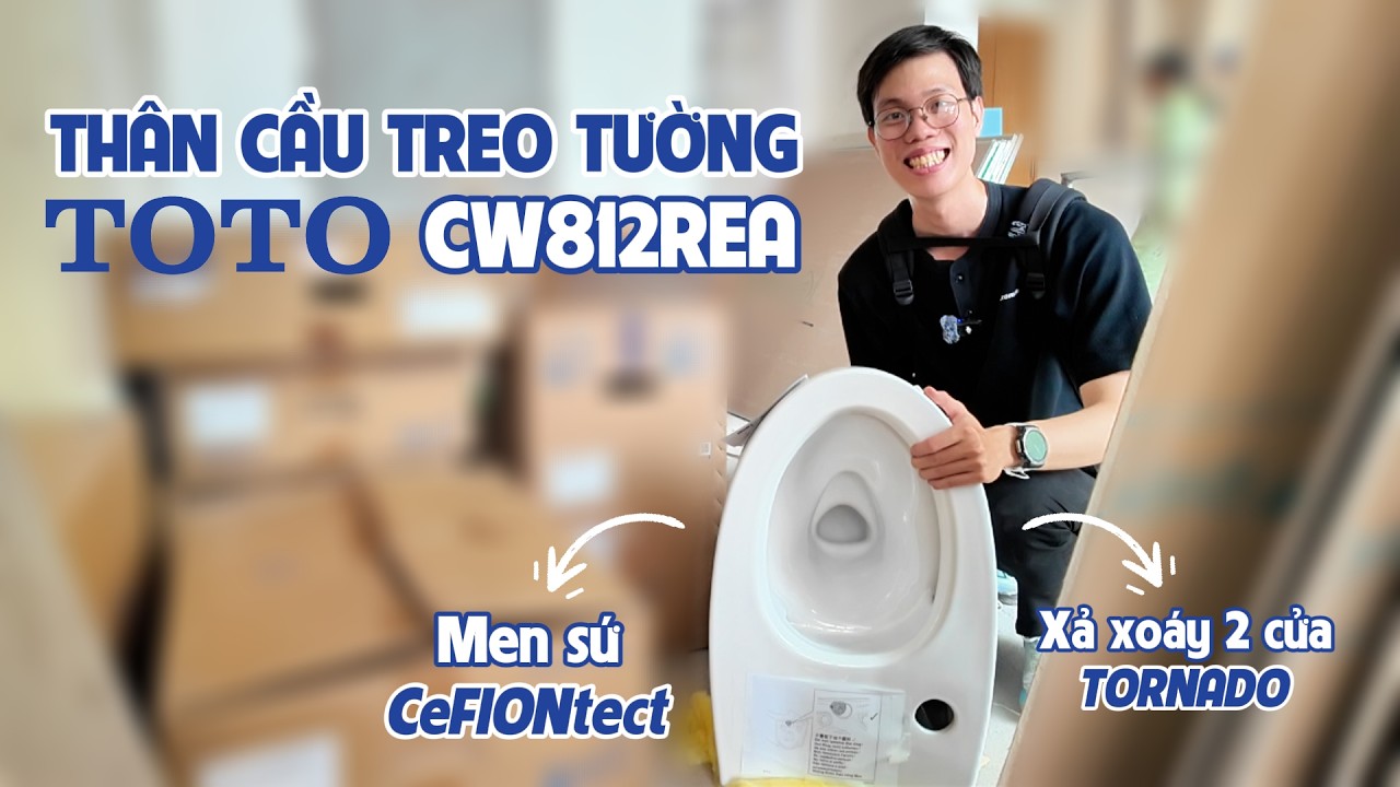 Bồn cầu treo tường nắp rửa điện tử S2 (giấu dây) TOTO CW812REA/TCF33461GAA/WH172AT/TCA465/MB175M#SS