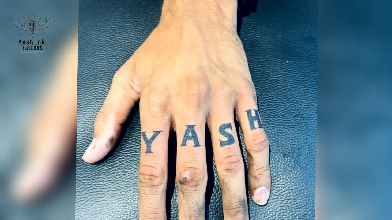 Yash Name Tattoo on Hand Chase and Neck Best Photos  StarBijay