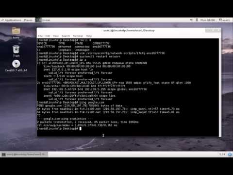 How to set network on centos7