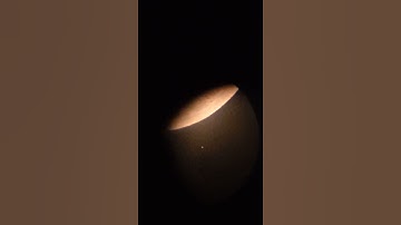 Lunar occultation of Mars and Moon seen under a telescope (short video) #shorts