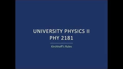 Phy 2181 - Lab 4: Kirchhoff