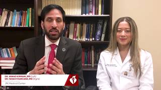 Dr. Jawad Kirmani & Dr. Farah Fourcand Of Jfk Medical Center International Stroke Conference 2020