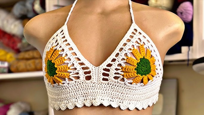 Crochet Halter Top Pattern/crochet Bralette Written Pattern/crochet Flower  of Life Halter Top/crochet Top for Big Breast Woman 