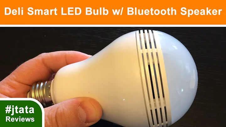 Smart LED Bulb w/ Wireless Bluetooth Speaker by Deli - 110V-240V, E27, 3W Lamp