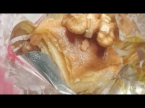 بقلاوة بدون الة توريق في المول الاسطوري مورقة ومعسلة للقلب