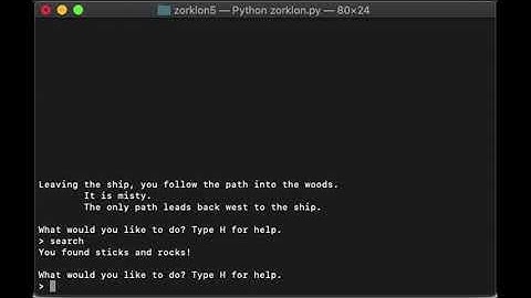 Zorklon5 Demo - text-based RPG