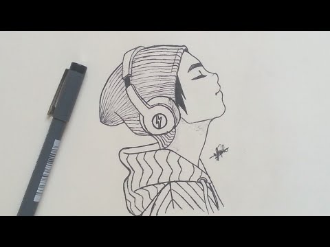 Featured image of post How To Draw A Boy Wearing Headphones / Learn to draw a cute boy.