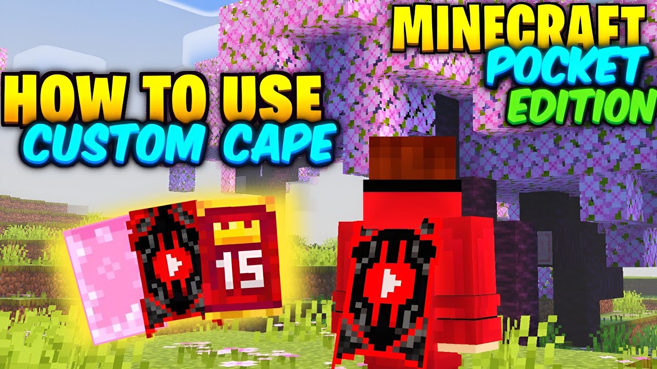 How to make your own CUSTOM CAPE in MINECRAFT PE 🤩 || Custom Cape MCPE ...