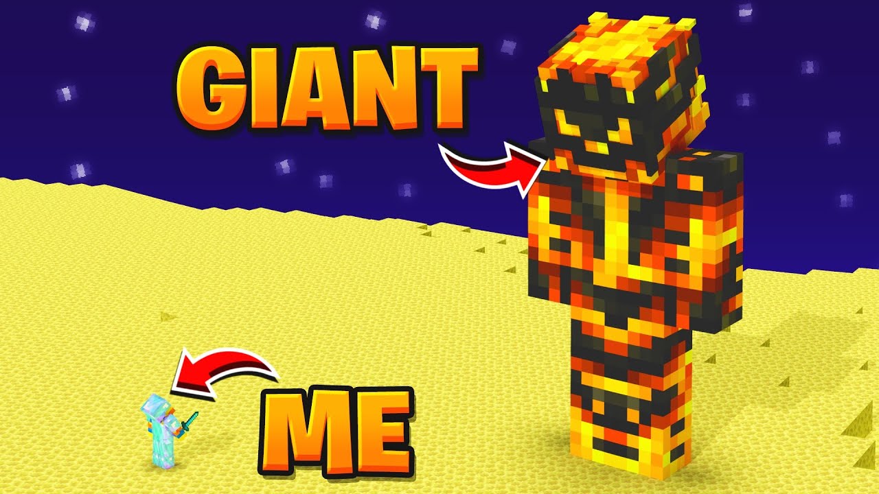 Minecraft, But There Are GIANT YOUTUBERS!