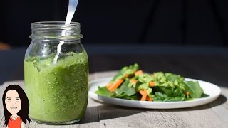 Creamy Parsley & Avocado Dressing Recipe - Dairy Free, Nut Free & No Oil!
