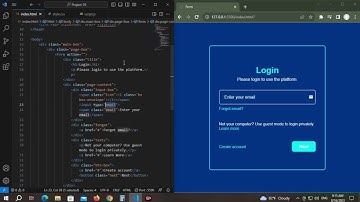 Multi Step Login Form - HTML CSS & Javascript - Website project